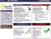 Tablet Screenshot of copyrightwitness.com